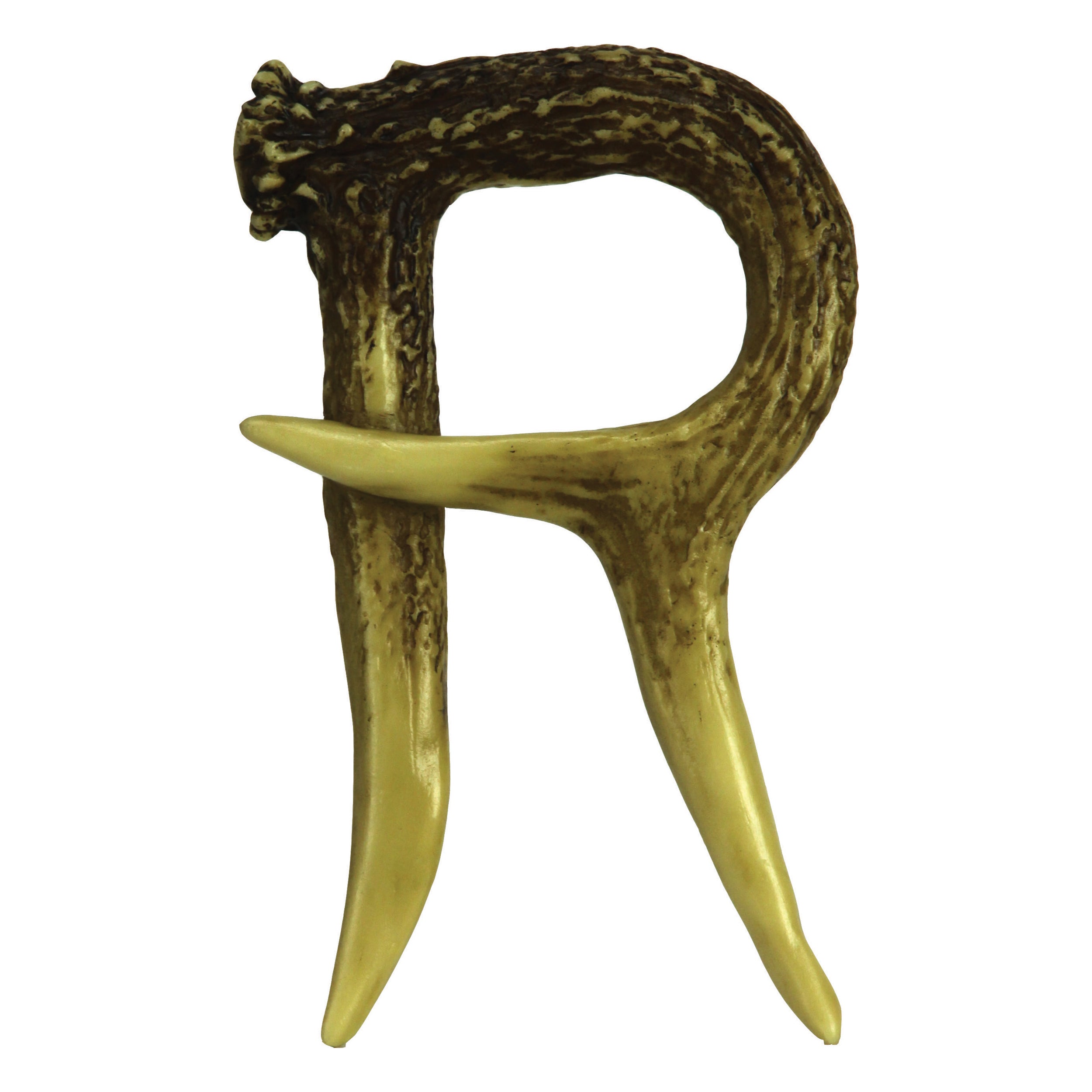 Rivers Edge Products Decorative Antler Letter R, Rustic Wall Mounted Decor